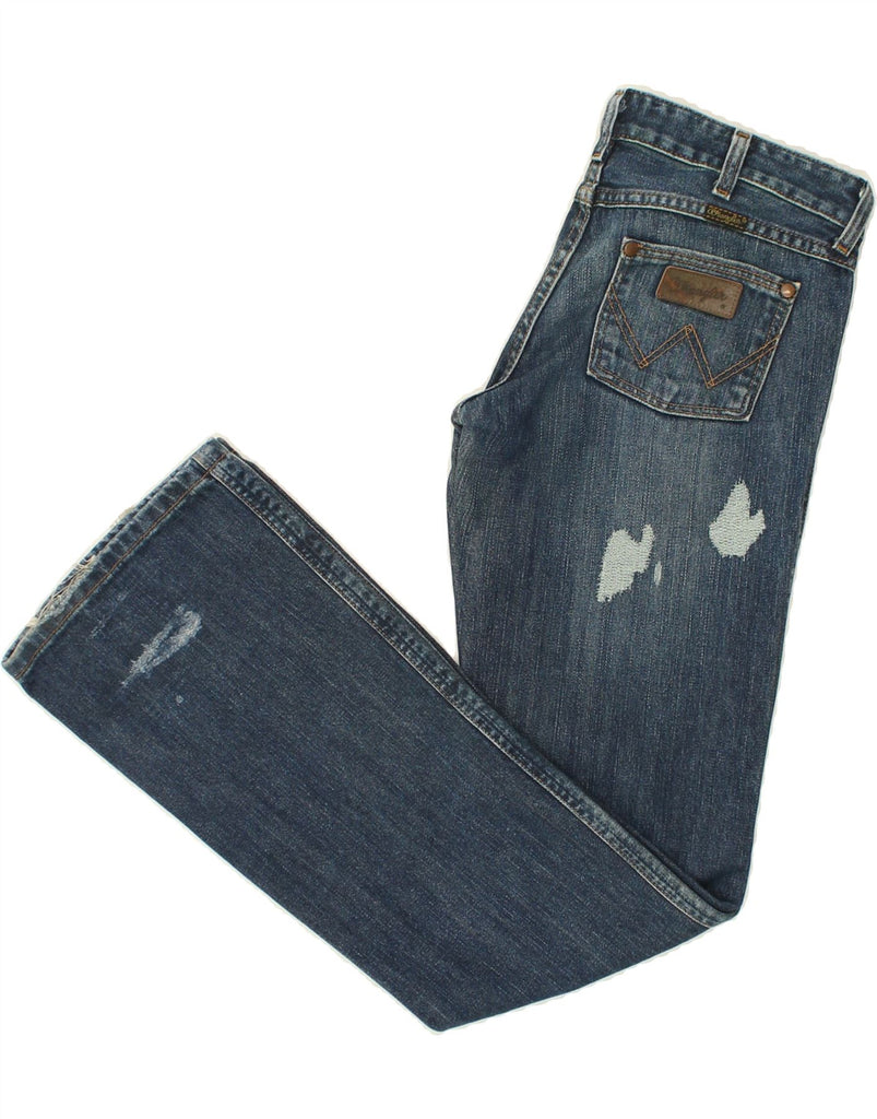 WRANGLER Womens Bootcut Jeans W28 L34 Blue Cotton | Vintage Wrangler | Thrift | Second-Hand Wrangler | Used Clothing | Messina Hembry 