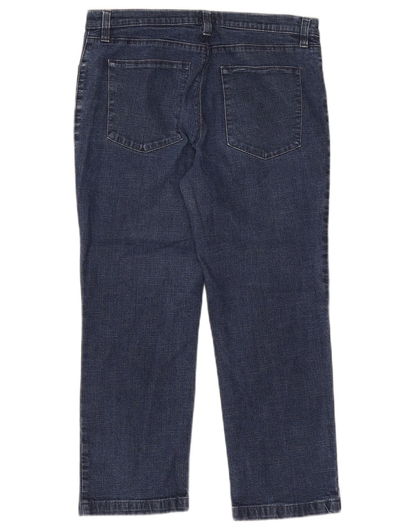 Calvin Klein Womens Capri Jeans W30 L21 Navy Blue Cotton