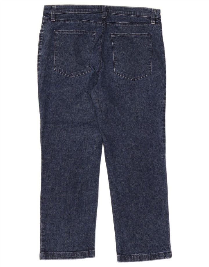 Calvin Klein Womens Capri Jeans W30 L21 Navy Blue Cotton