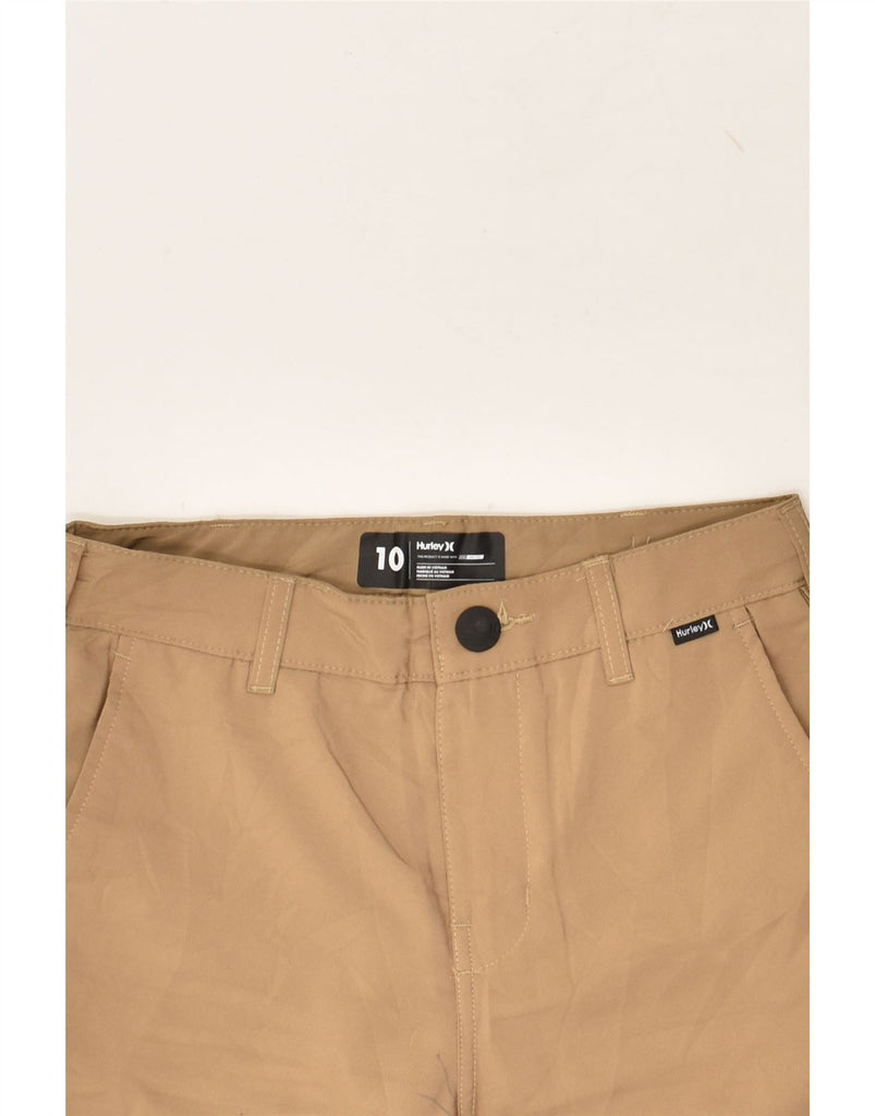 HURLEY Boys Chino Shorts 9-10 Years W20  Beige Polyester | Vintage Hurley | Thrift | Second-Hand Hurley | Used Clothing | Messina Hembry 