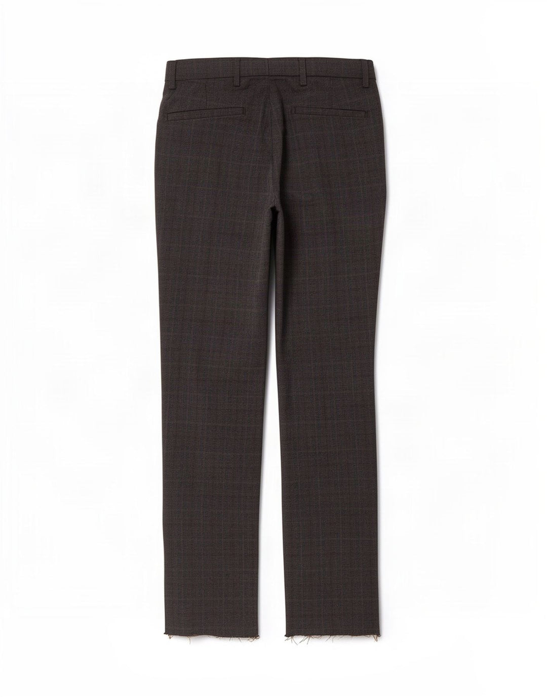 Marks & Spencer Mens Chino Trousers W30 L33 Brown Check Polyester