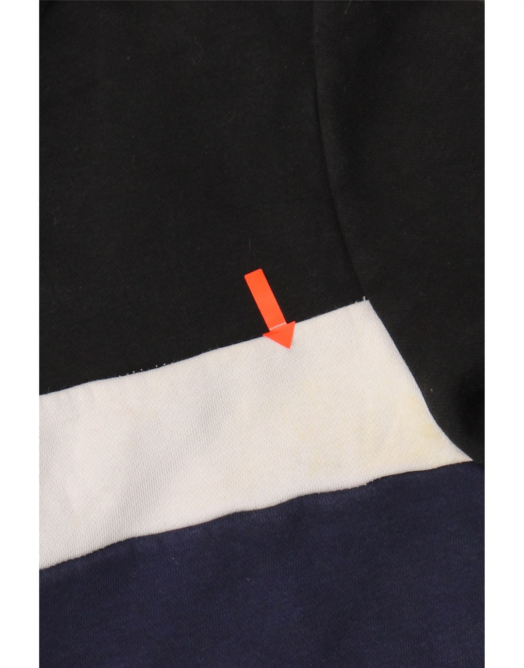 FILA Womens Zip Hoodie Sweater UK 14 Medium Multicoloured Colourblock Vintage Fila and Second-Hand Fila from Messina Hembry 