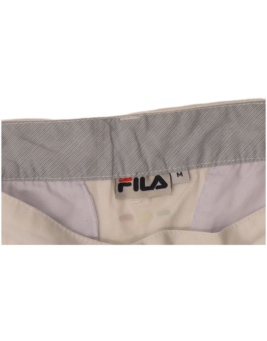 Fila Mens Chino Shorts Medium W32 White