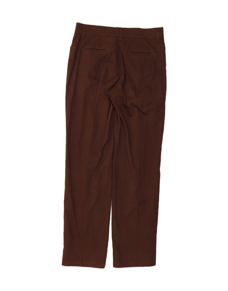 LEE Womens Relaxed Fit Straight Casual Trousers US 10 Large W34 L34 Brown Vintage Lee and Second-Hand Lee from Messina Hembry 