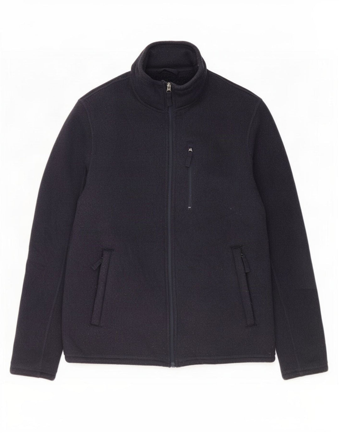 Marks & Spencer Mens Sherpa Tracksuit Top Jacket Medium Navy Blue Polyester