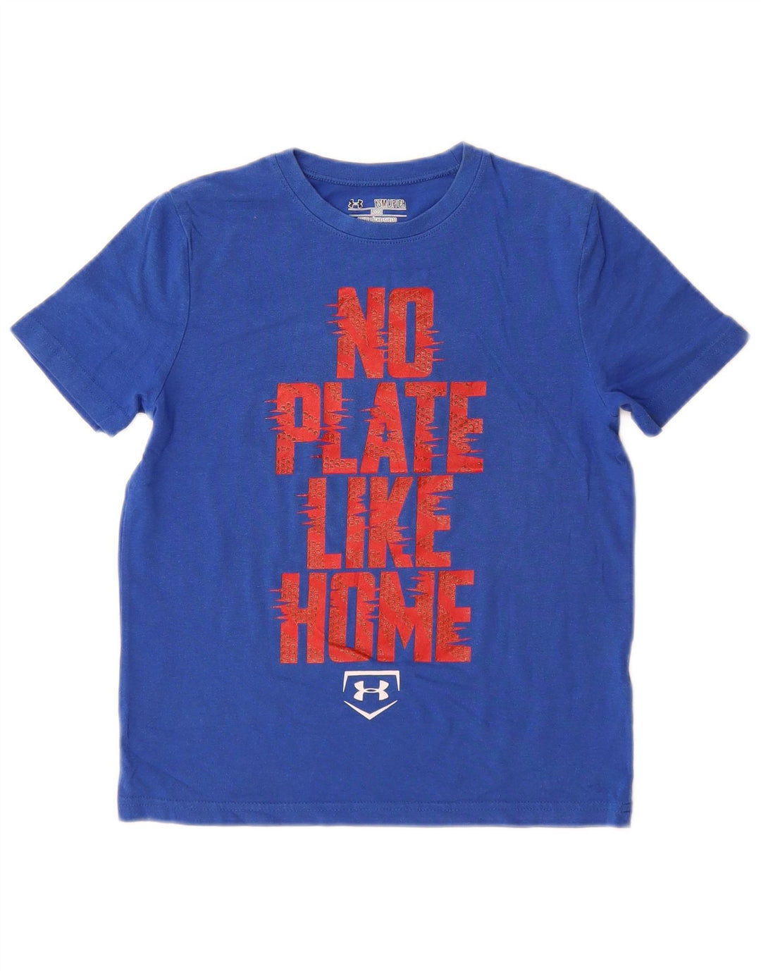 UNDER ARMOUR Boys Heat Gear Graphic T-Shirt Top 7-8 Years Small  Blue