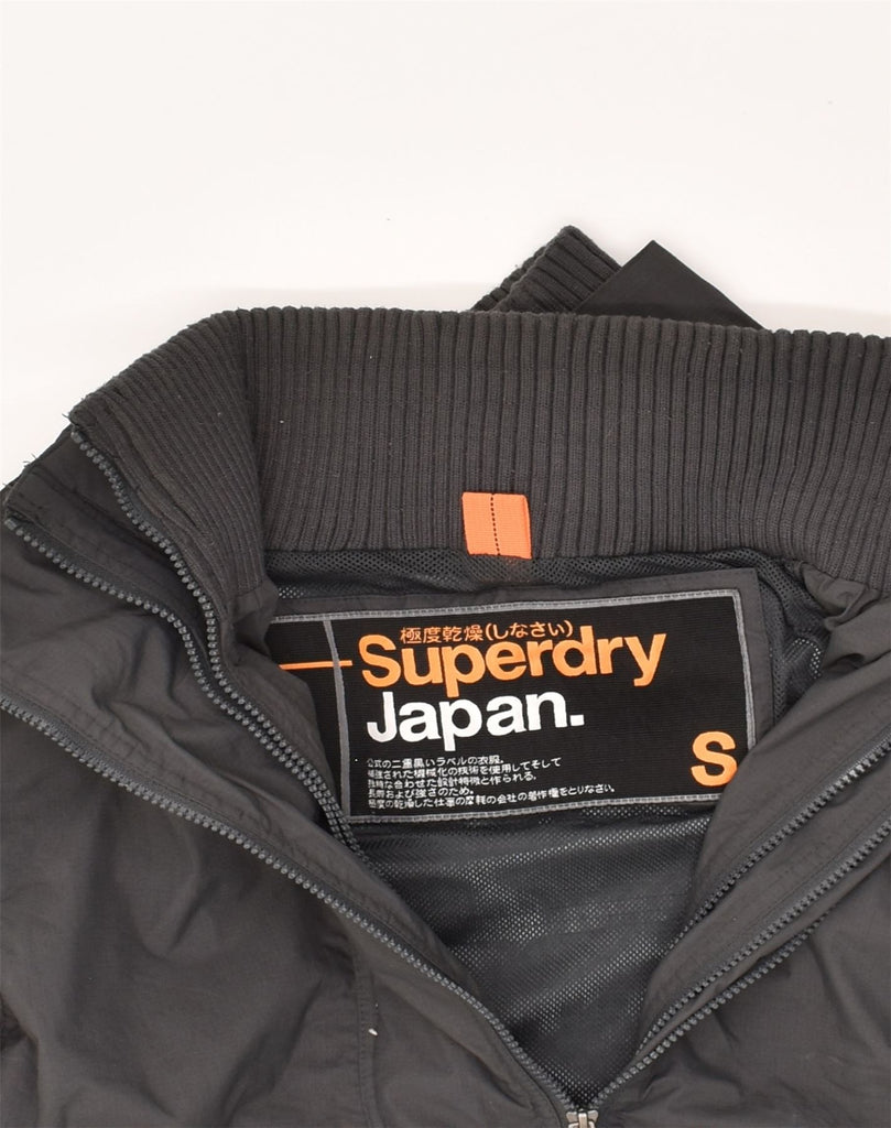 SUPERDRY Mens Rain Jacket UK 36 Small Grey Nylon | Vintage Superdry | Thrift | Second-Hand Superdry | Used Clothing | Messina Hembry 