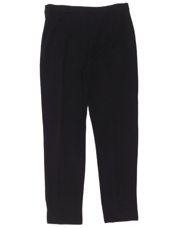 Marks & Spencer Womens Slim Casual Trousers UK 10 Small W29 L28 Navy Blue