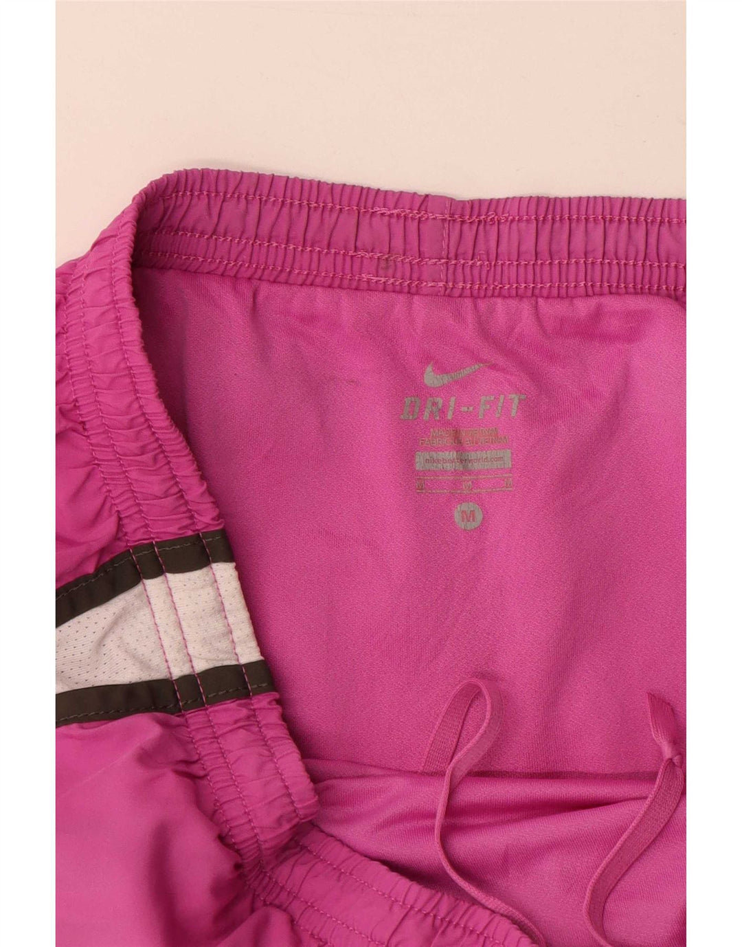 Nike Womens Dri Fit Sport Shorts UK 14 Medium Pink Colourblock Polyester