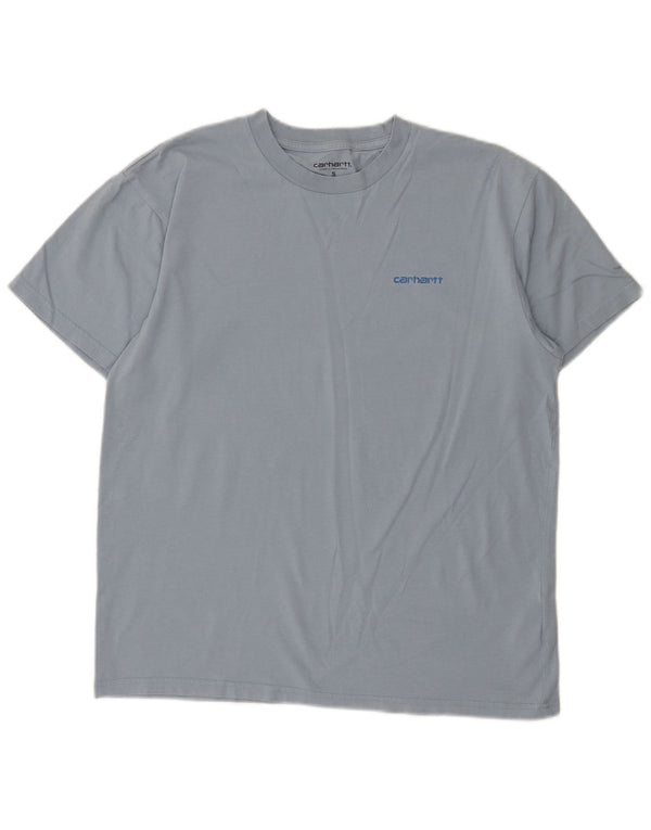 Carhartt Mens T-Shirt Top Small Blue Cotton