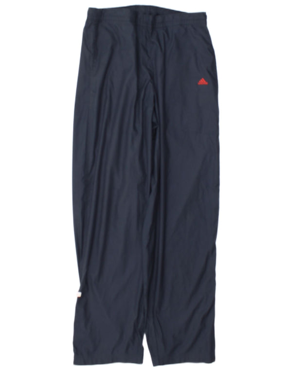 Adidas Mens Tracksuit Trousers Medium Navy Blue Polyester