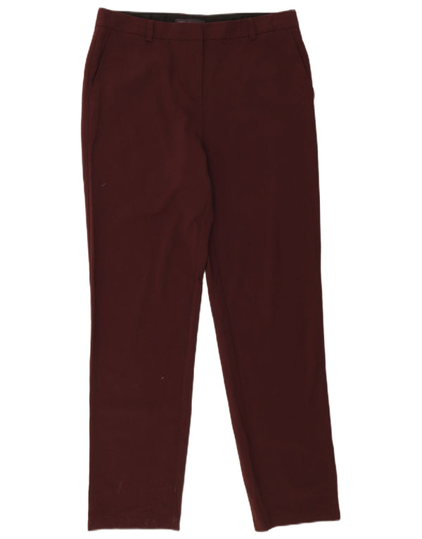 MARKS & SPENCER Womens Tapered Chino Trousers UK 14 Large W34 L32 Brown
