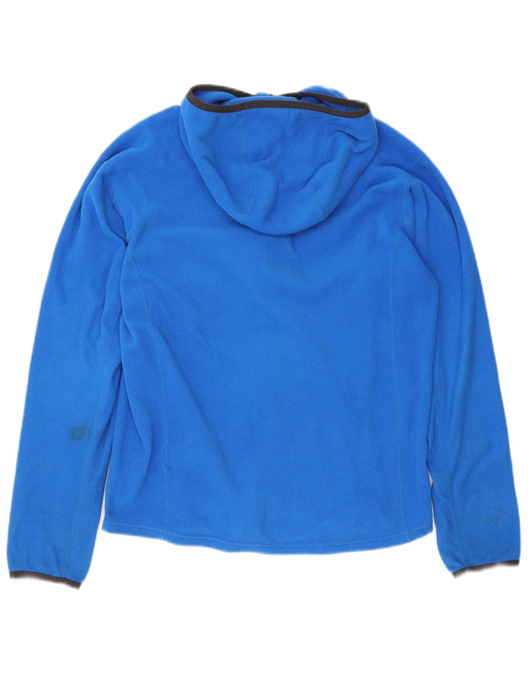 Helly Hansen Womens Hooded Fleece Jacket UK 14 Medium Blue Polyester