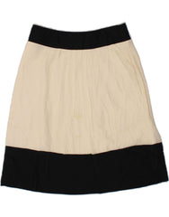 BANANA REPUBLIC Womens A-Line Skirt US 4 Small W28  Off White Colourblock