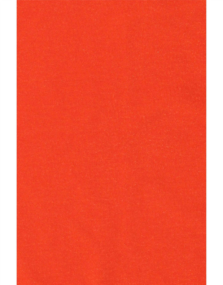Reebok Mens T-Shirt Top Large Orange Cotton