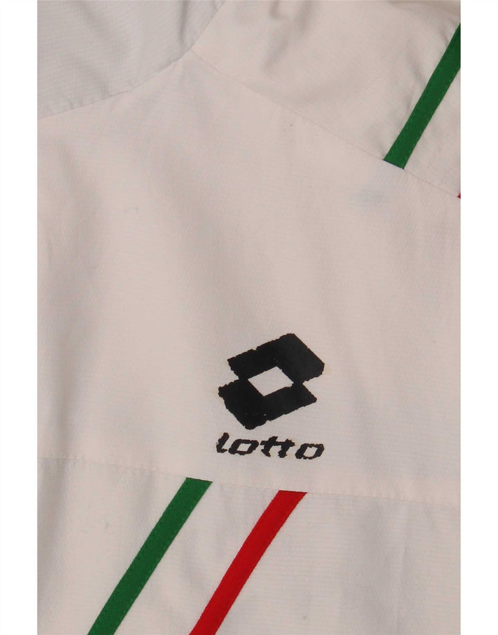 Lotto Mens Graphic Tracksuit Top Jacket XL White Colourblock