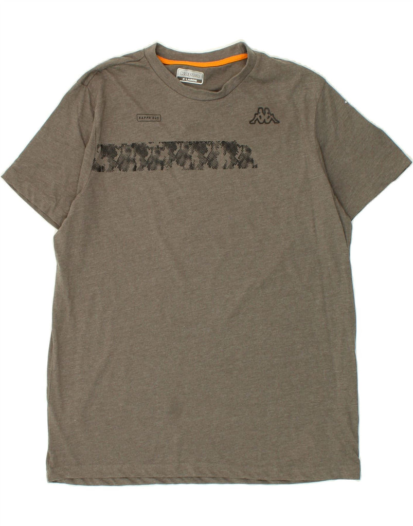 KAPPA Mens T-Shirt Top XL Grey Cotton | Vintage Kappa | Thrift | Second-Hand Kappa | Used Clothing | Messina Hembry 