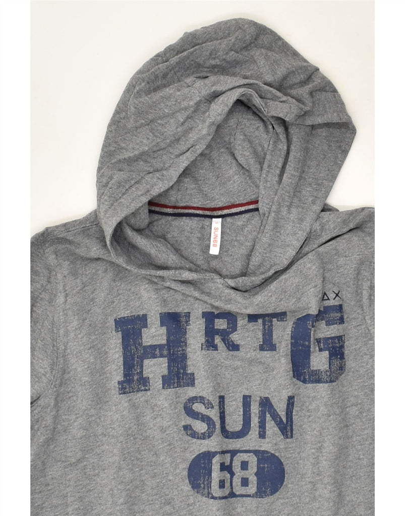 SUN68 Boys Graphic Hoodie Jumper 11-12 Years Grey Cotton | Vintage Sun68 | Thrift | Second-Hand Sun68 | Used Clothing | Messina Hembry 