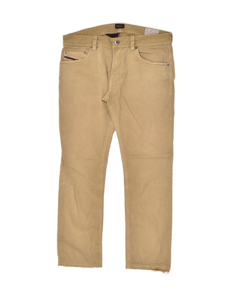 DIESEL Mens Thavar Straight Casual Trousers W32 L27 Beige Cotton Vintage Diesel and Second-Hand Diesel from Messina Hembry 