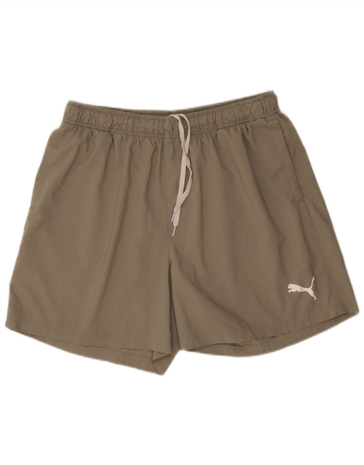 PUMA Mens Sport Shorts XL  Khaki Polyester