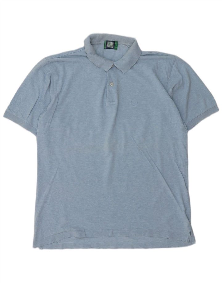 Sergio Tacchini Mens Polo Shirt IT 54 XL Blue Cotton