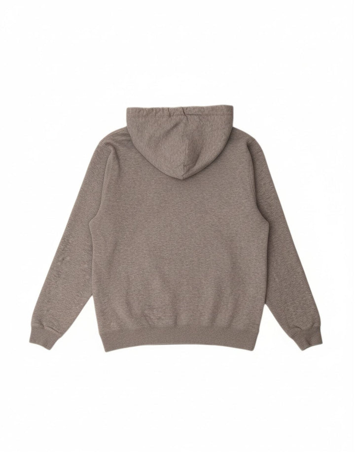 JACK WILLS Mens Graphic Hoodie Jumper Medium Grey Cotton
