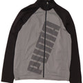 Puma Mens Graphic Loose Fit Tracksuit Top Jacket Small Grey Colourblock