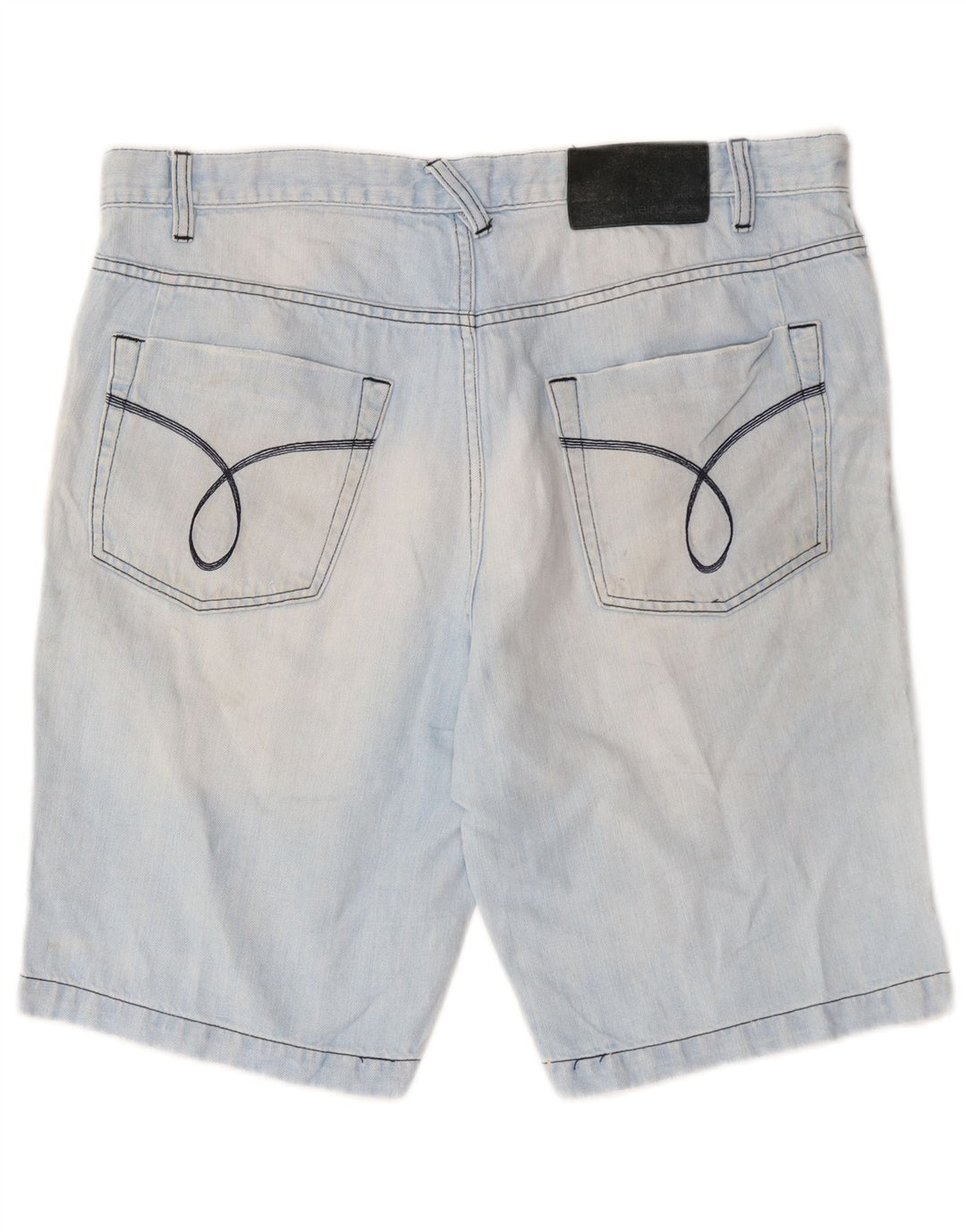 Calvin Klein Mens Distressed Denim Shorts W36 Large  Blue