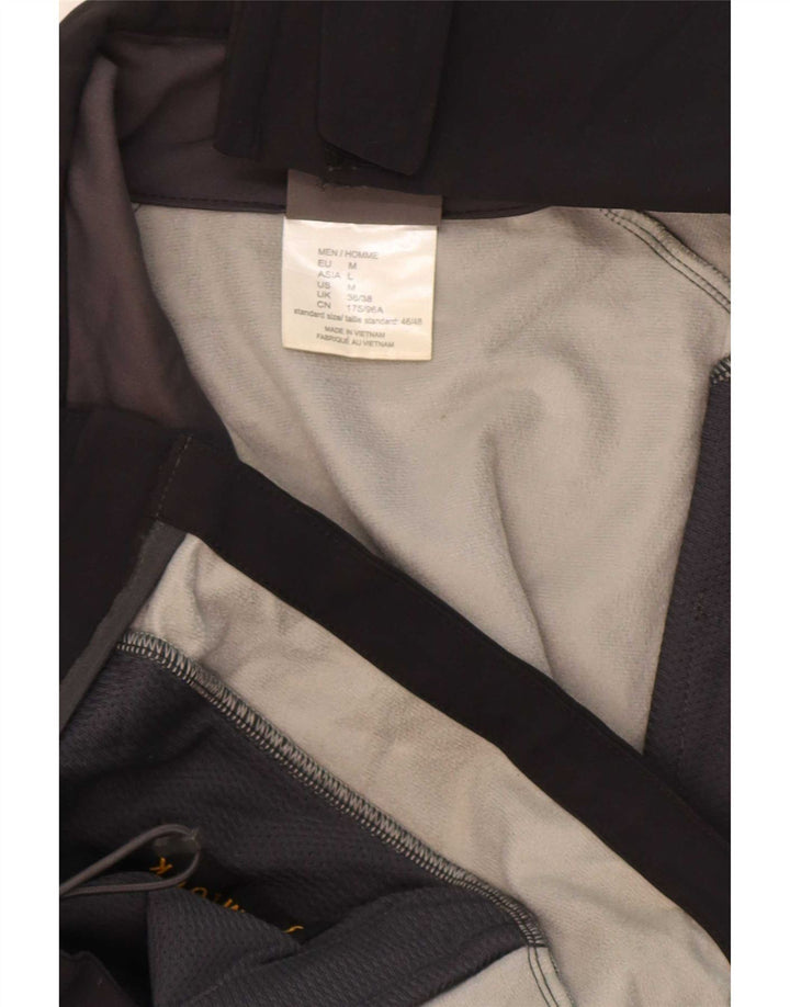 Jack Wolfskin Mens Windbreaker Jacket UK 36/38 Medium Black Polyamide