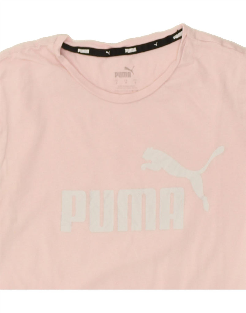 PUMA Womens Graphic T-Shirt Top UK 8 Small Pink | Vintage Puma | Thrift | Second-Hand Puma | Used Clothing | Messina Hembry 