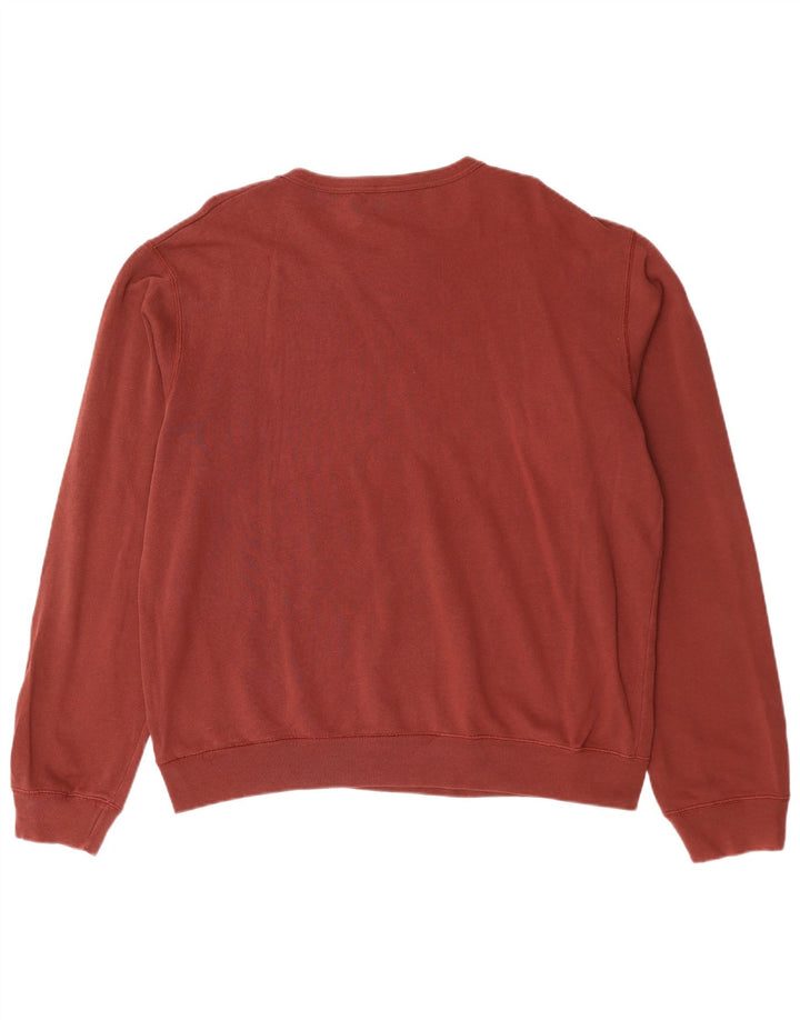 Levi's Mens Graphic Sweatshirt Jumper Large Maroon Cotton