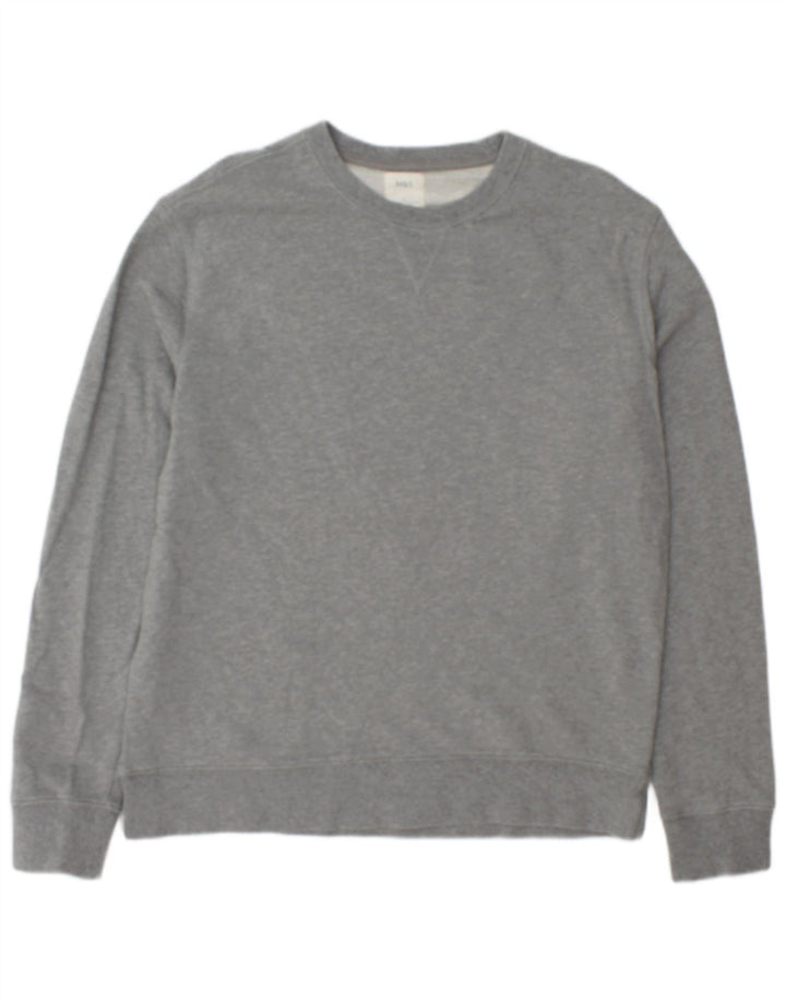Marks & Spencer Mens Sweatshirt Jumper Large Grey Cotton