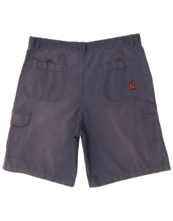 XS Exes Mens Cargo Shorts IT 48 Medium W38 Navy Blue