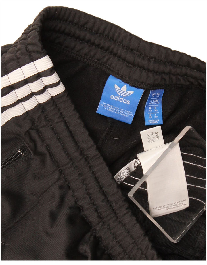 Adidas Womens Tracksuit Trousers UK 6 XS Black Polyester