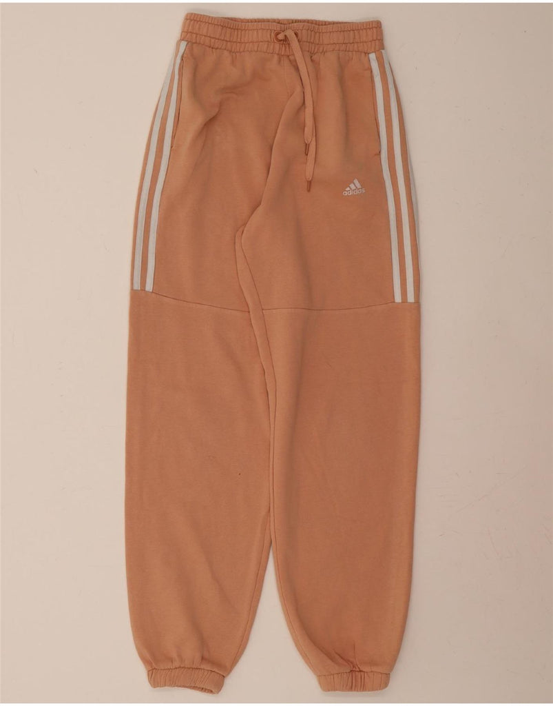 ADIDAS Womens Tracksuit Trousers Joggers UK 8/10 Small  Orange Cotton Vintage Adidas and Second-Hand Adidas from Messina Hembry 