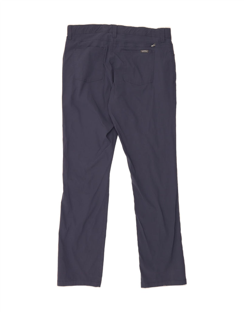 EDDIE BAUER Mens Straight Casual Trousers W38 L34 Blue Nylon Vintage Eddie Bauer and Second-Hand Eddie Bauer from Messina Hembry 