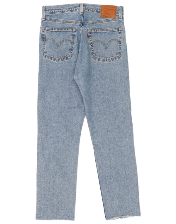Levi's Womens 501 Straight Jeans W27 L28 Blue Cotton