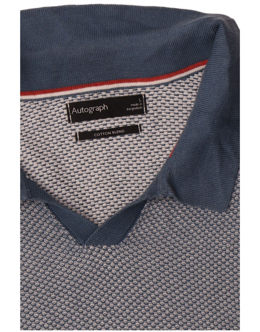 Marks & Spencer Mens Autograph Polo Neck Jumper Sweater Large Blue