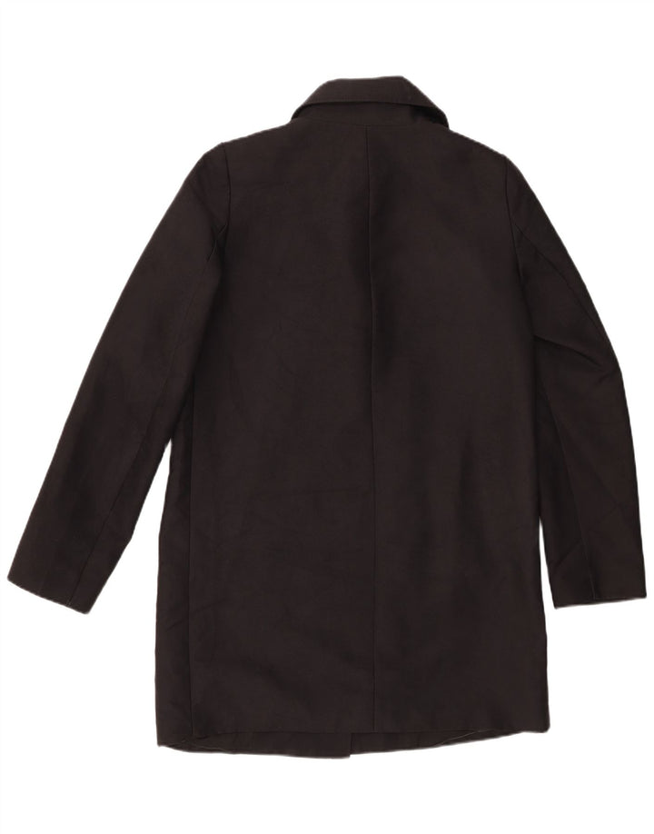 Zara Womens Oversized Overcoat UK 10 Small Black