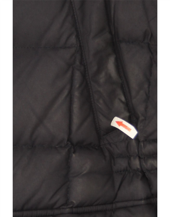 Fay Mens Padded Coat UK 42 XL Navy Blue Polyester