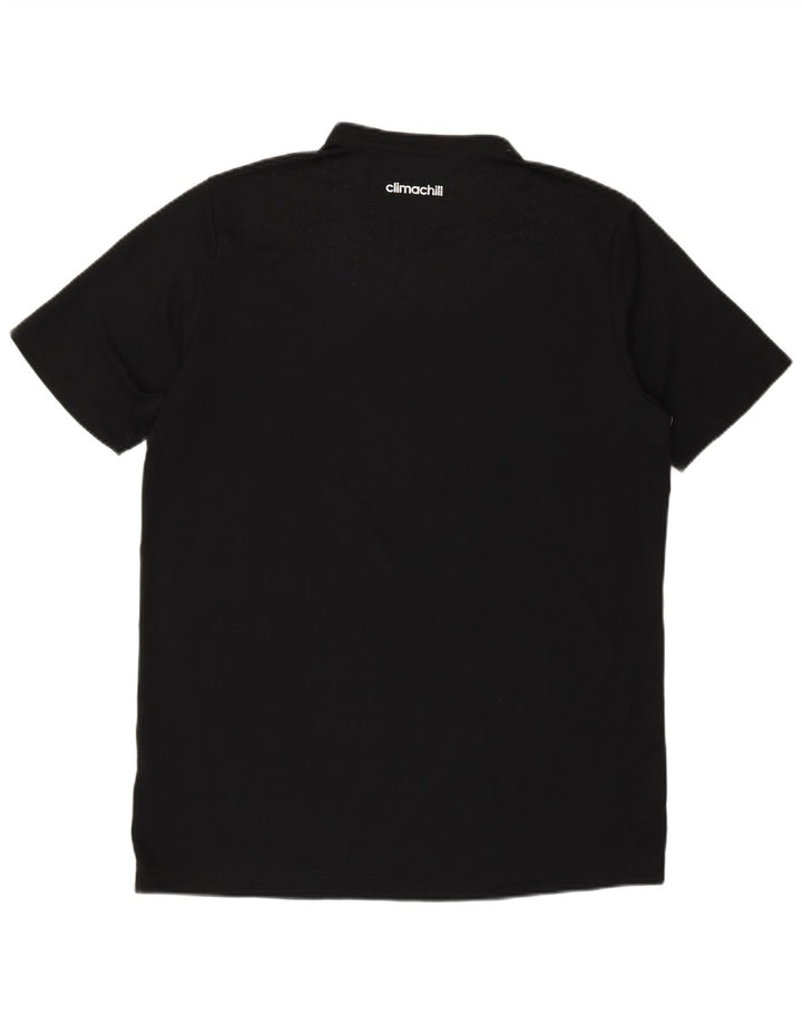 Adidas Mens Climachill T-Shirt Top Medium Black Polyester