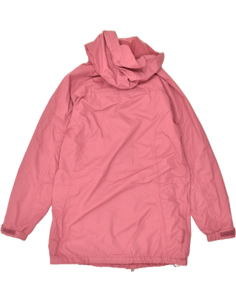 MOUNTAIN WAREHOUSE Womens Hooded Raincoat UK 14 Large  Pink Polyester | Vintage Mountain Warehouse | Thrift | Second-Hand Mountain Warehouse | Used Clothing | Messina Hembry 