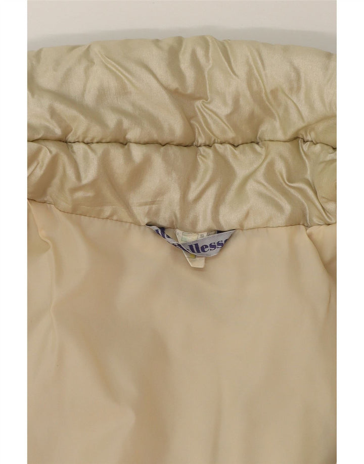ELLESSE Womens Padded Coat IT 52 2XL Beige Vintage Ellesse and Second-Hand Ellesse from Messina Hembry 