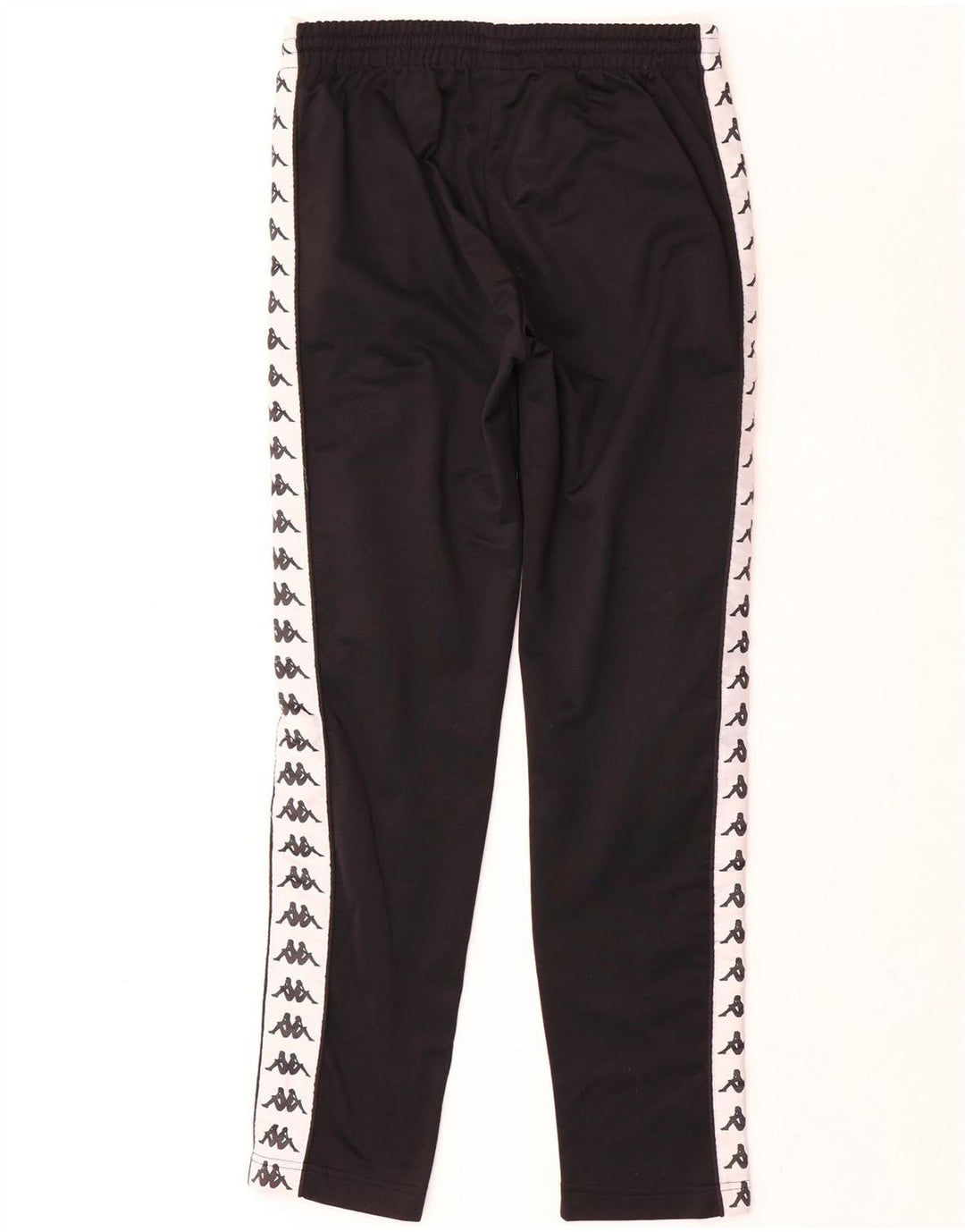 Kappa Mens Graphic Tracksuit Trousers Small Black Colourblock Polyester