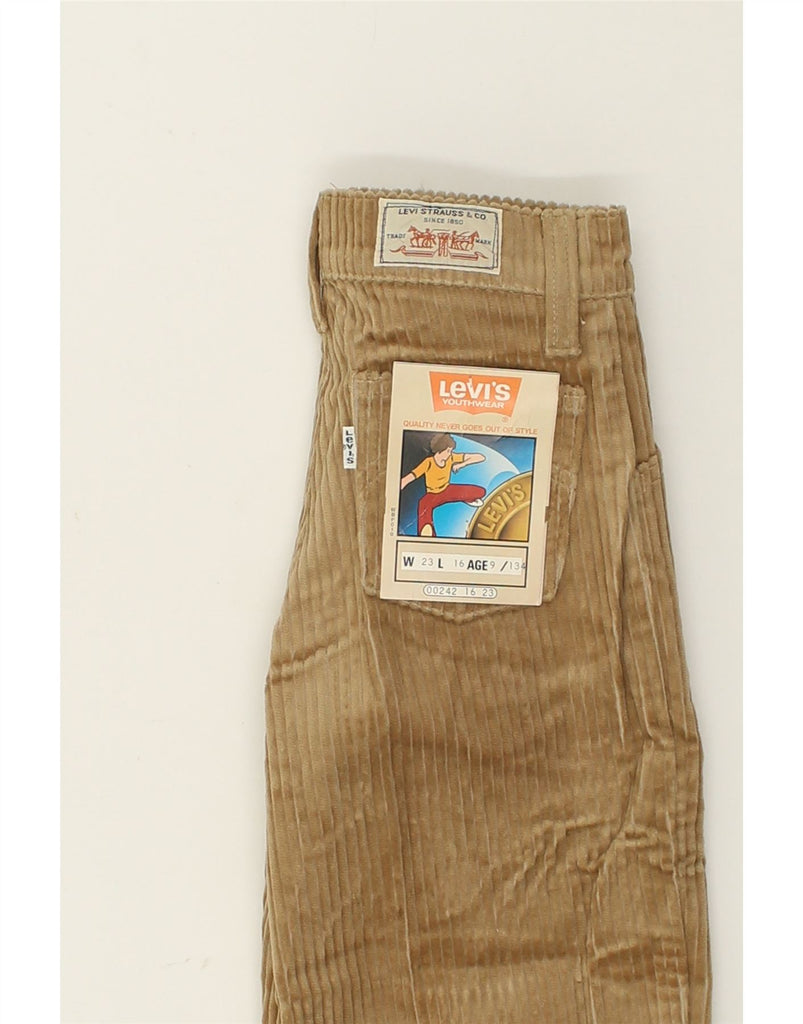 LEVI'S Boys Capri Corduroy Trousers 8-9 Years W23 L16 Beige Cotton | Vintage Levi's | Thrift | Second-Hand Levi's | Used Clothing | Messina Hembry 