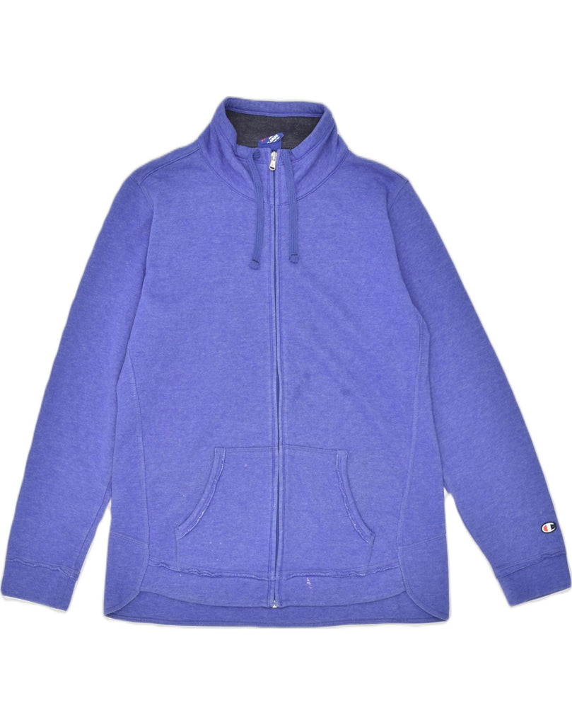 CHAMPION Womens Tracksuit Top Jacket UK 18 XL Blue Cotton | Vintage Champion | Thrift | Second-Hand Champion | Used Clothing | Messina Hembry 