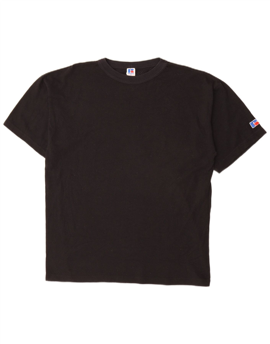 RUSSELL ATHLETIC Mens T-Shirt Top XL Black Cotton