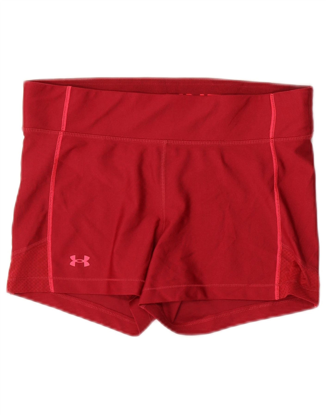 Under Armour Womens Sport Shorts UK 14 Large Red