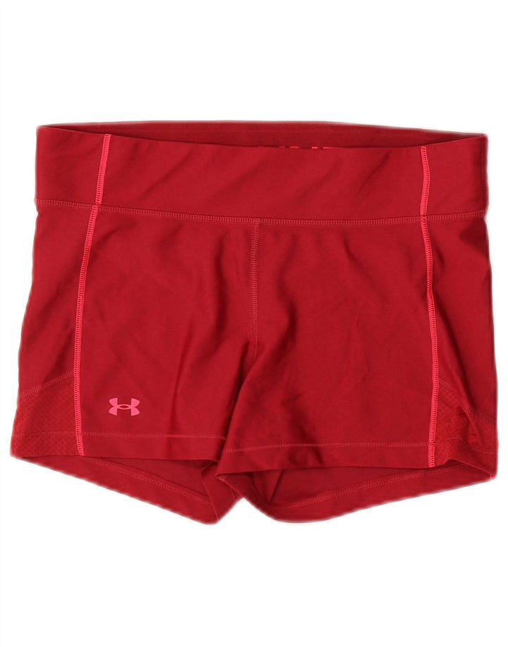Under Armour Womens Sport Shorts UK 14 Large Red