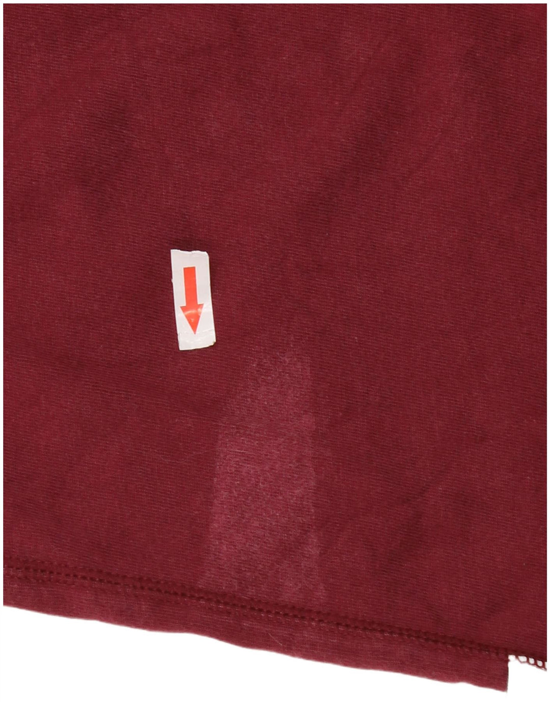 Adidas Mens T-Shirt Top Small Burgundy Cotton